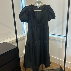 Kika Vargas Black Midi Dress